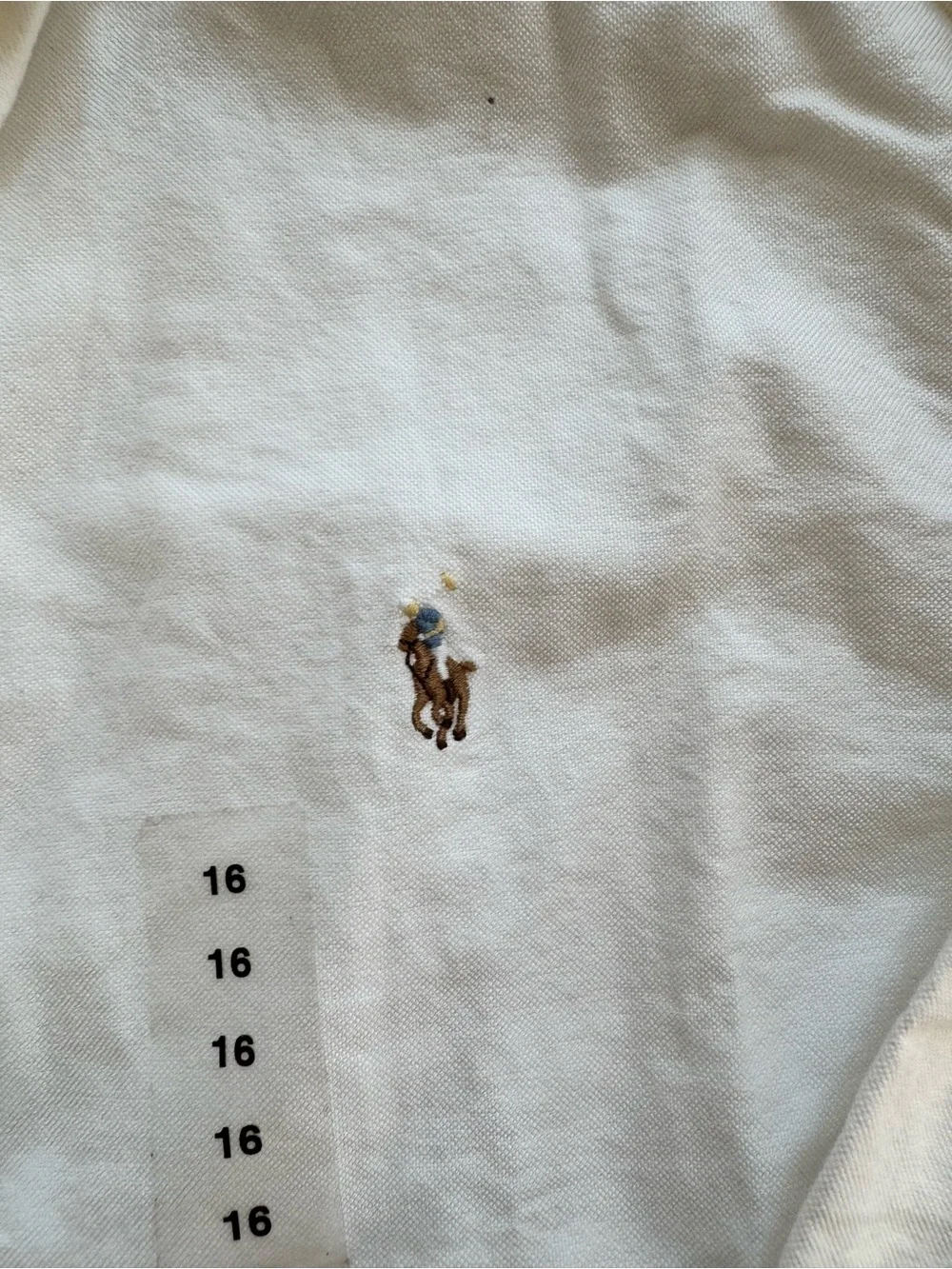 Ralph Lauren kids White Oxford Button-Down Shirt